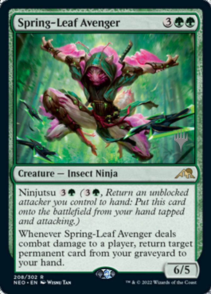 Spring-Leaf Avenger (Promo Pack) [Kamigawa: Neon Dynasty Promos] | Cards and Coasters CA