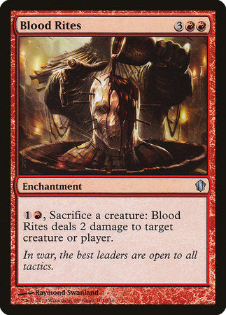 Blood Rites [Commander 2013] | Cards and Coasters CA