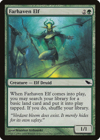 Farhaven Elf [Shadowmoor] | Cards and Coasters CA