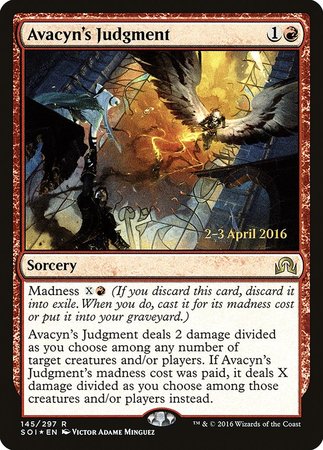 Avacyn's Judgment [Shadows over Innistrad Promos] | Cards and Coasters CA