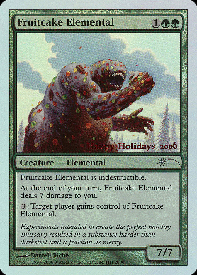 Fruitcake Elemental [Happy Holidays] | Cards and Coasters CA