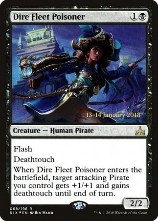 Dire Fleet Poisoner [Rivals of Ixalan Promos] | Cards and Coasters CA