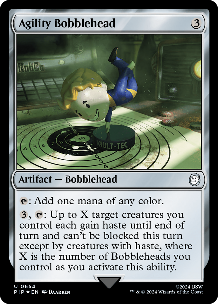 Agility Bobblehead (Surge Foil) [Fallout] | Cards and Coasters CA