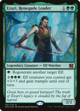 Ezuri, Renegade Leader [Duel Decks: Elves vs. Inventors] | Cards and Coasters CA