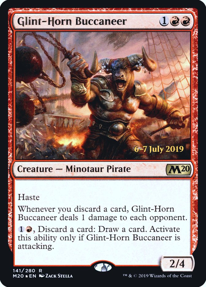 Glint-Horn Buccaneer  [Core Set 2020 Prerelease Promos] | Cards and Coasters CA