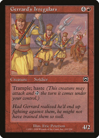 Gerrard's Irregulars [Mercadian Masques] | Cards and Coasters CA