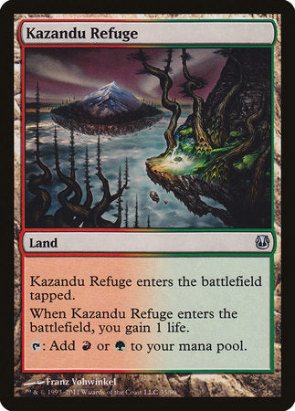 Kazandu Refuge [Duel Decks: Ajani vs. Nicol Bolas] | Cards and Coasters CA