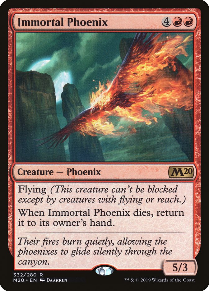 Immortal Phoenix [Core Set 2020] | Cards and Coasters CA