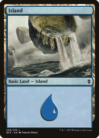 Island (258) [Battle for Zendikar] | Cards and Coasters CA