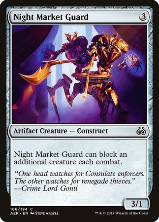 Night Market Guard [Aether Revolt] | Cards and Coasters CA