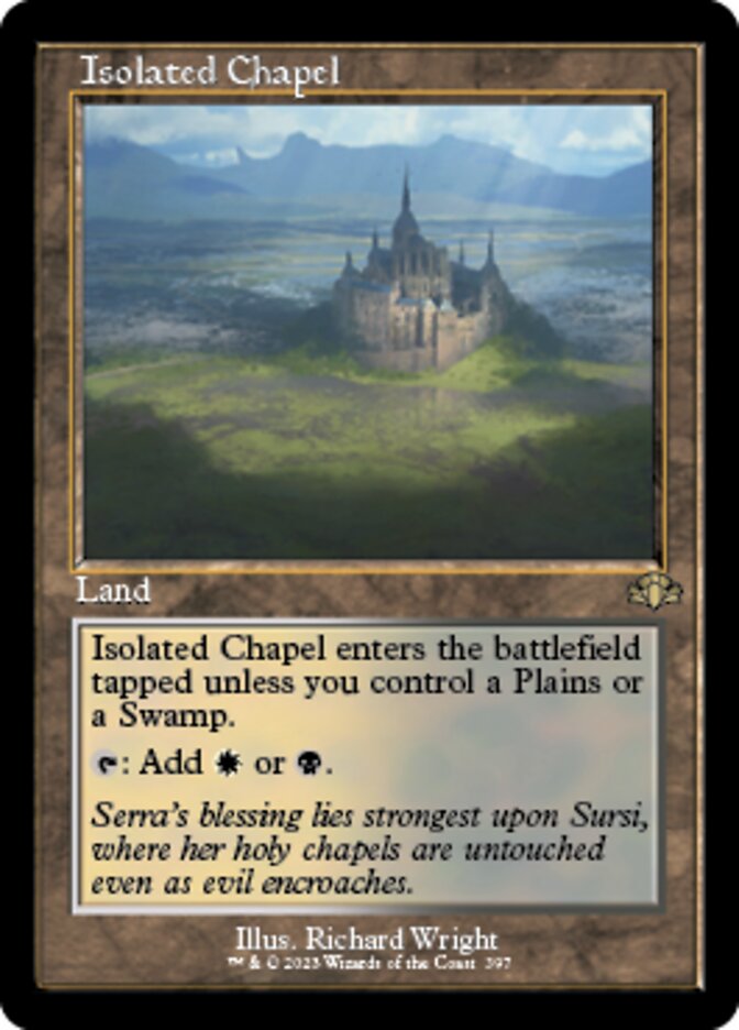 Isolated Chapel (Retro) [Dominaria Remastered] | Cards and Coasters CA