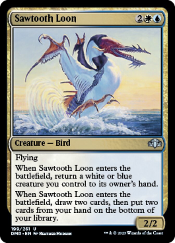 Sawtooth Loon [Dominaria Remastered] | Cards and Coasters CA