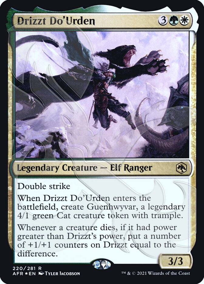 Drizzt Do'Urden (Ampersand Promo) [Dungeons & Dragons: Adventures in the Forgotten Realms Promos] | Cards and Coasters CA