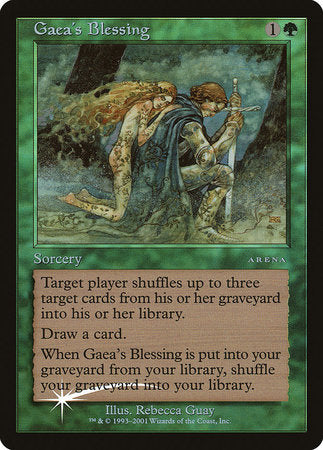 Gaea's Blessing [Arena League 2001] | Cards and Coasters CA