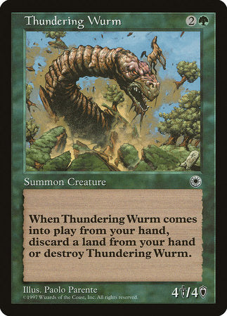 Thundering Wurm [Portal] | Cards and Coasters CA