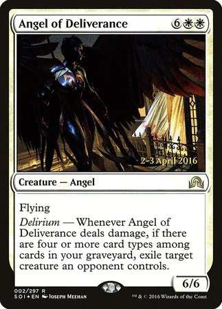 Angel of Deliverance [Shadows over Innistrad Promos] | Cards and Coasters CA