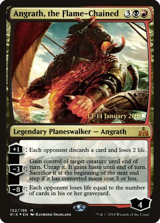 Angrath, the Flame-Chained [Rivals of Ixalan Promos] | Cards and Coasters CA