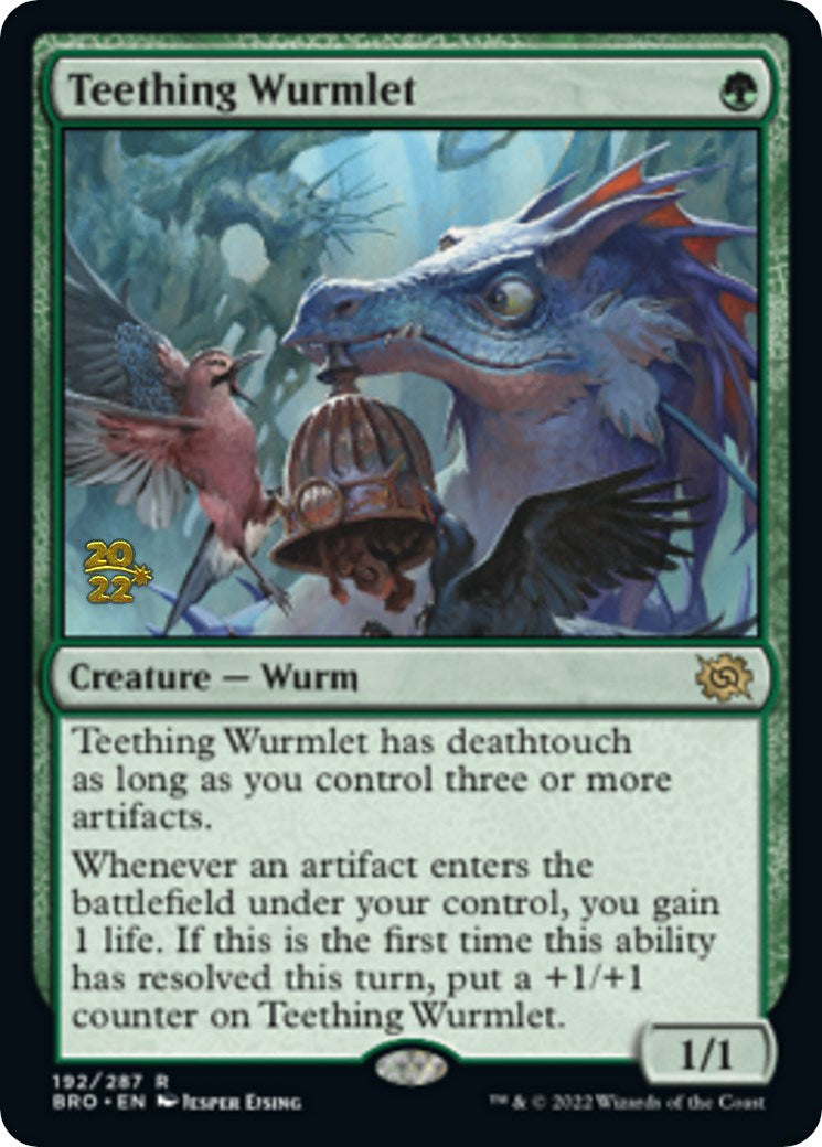 Teething Wurmlet [The Brothers' War: Prerelease Promos] | Cards and Coasters CA