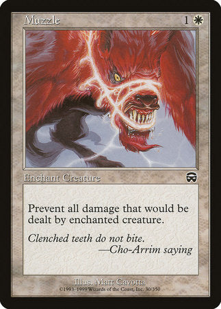 Muzzle [Mercadian Masques] | Cards and Coasters CA