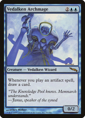 Vedalken Archmage [Mirrodin] | Cards and Coasters CA