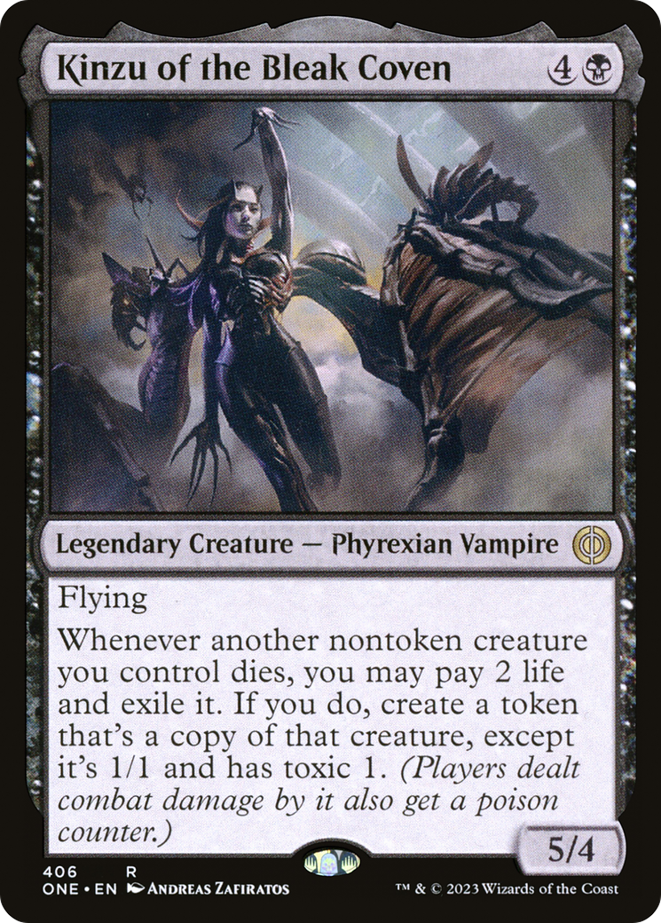 Kinzu of the Bleak Coven [Phyrexia: All Will Be One] | Cards and Coasters CA