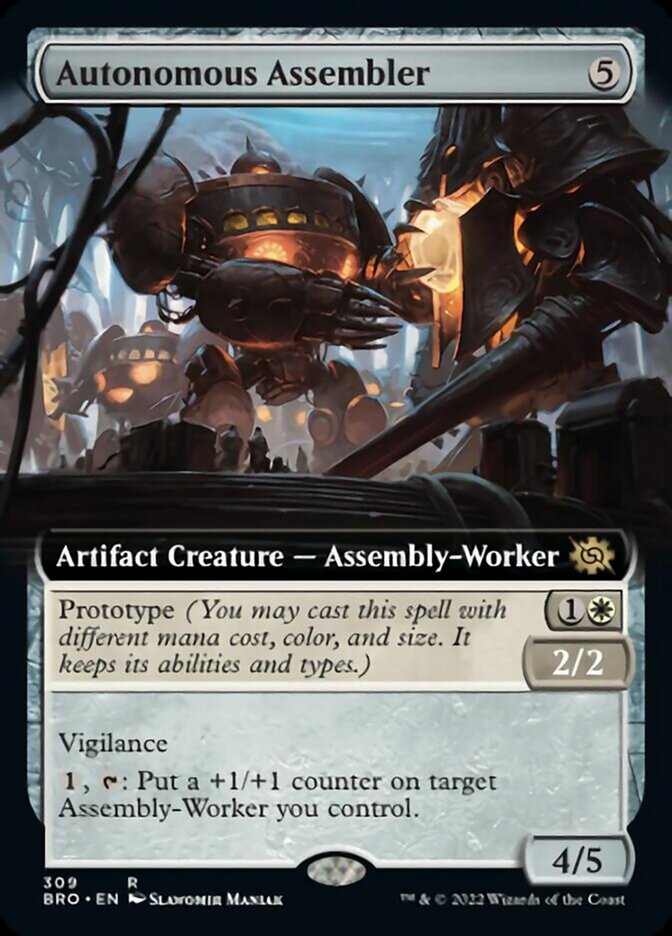 Autonomous Assembler (Extended Art) [The Brothers' War] | Cards and Coasters CA