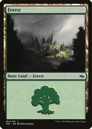 Forest (184) [Fate Reforged] | Cards and Coasters CA