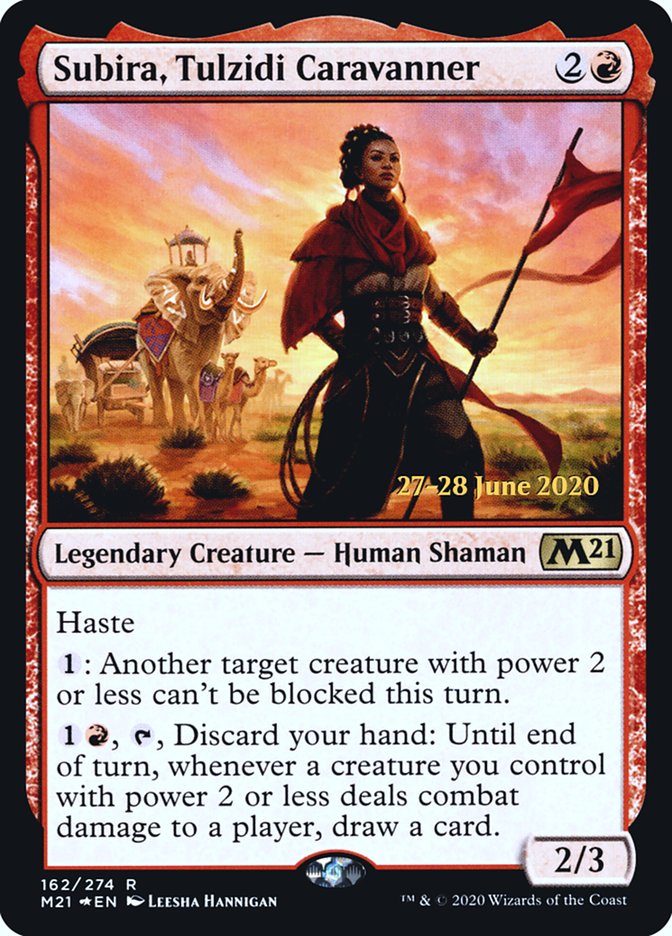 Subira, Tulzidi Caravanner  [Core Set 2021 Prerelease Promos] | Cards and Coasters CA