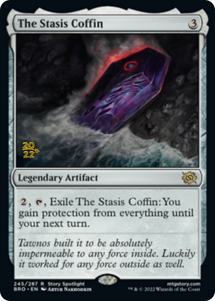 The Stasis Coffin [The Brothers' War: Prerelease Promos] | Cards and Coasters CA