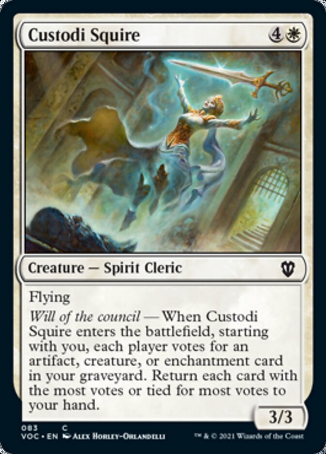 Custodi Squire [Innistrad: Crimson Vow Commander] | Cards and Coasters CA