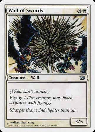Wall of Swords [Eighth Edition] | Cards and Coasters CA