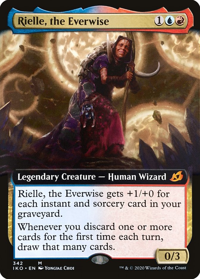 Rielle, the Everwise (Extended Art) [Ikoria: Lair of Behemoths] | Cards and Coasters CA