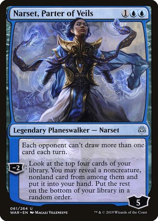 Narset, Parter of Veils [War of the Spark] | Cards and Coasters CA