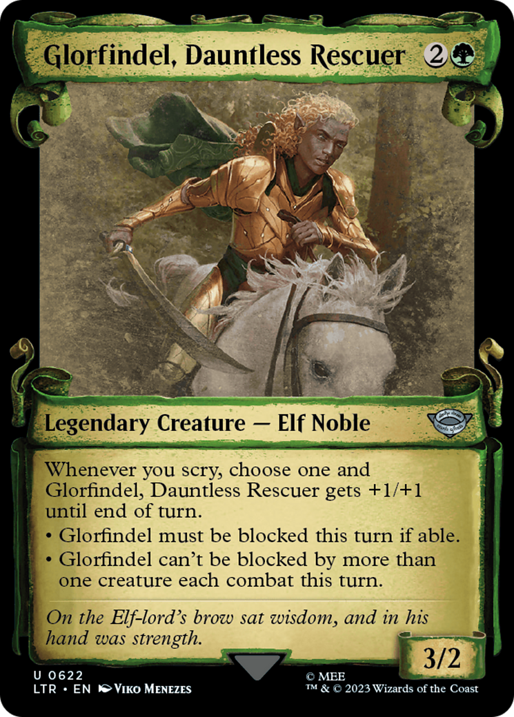 Glorfindel, Dauntless Rescuer [The Lord of the Rings: Tales of Middle-Earth Showcase Scrolls] | Cards and Coasters CA