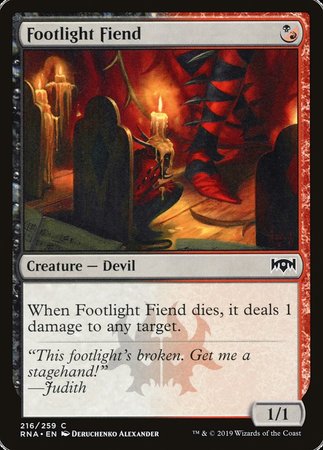 Footlight Fiend [Ravnica Allegiance] | Cards and Coasters CA