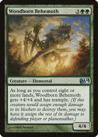 Woodborn Behemoth [Magic 2014] | Cards and Coasters CA