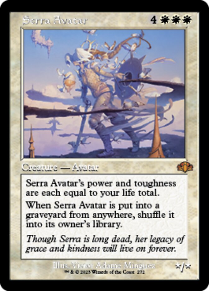 Serra Avatar (Retro) [Dominaria Remastered] | Cards and Coasters CA