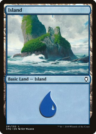 Island (291) [Commander Anthology Volume II] | Cards and Coasters CA