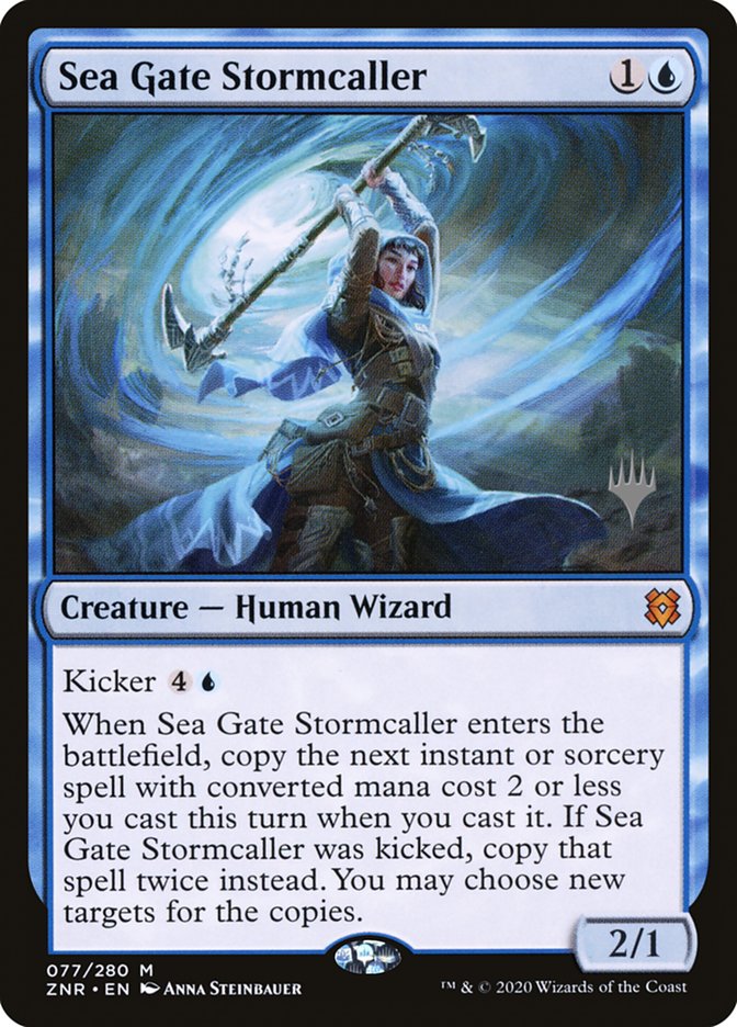 Sea Gate Stormcaller (Promo Pack) [Zendikar Rising Promos] | Cards and Coasters CA