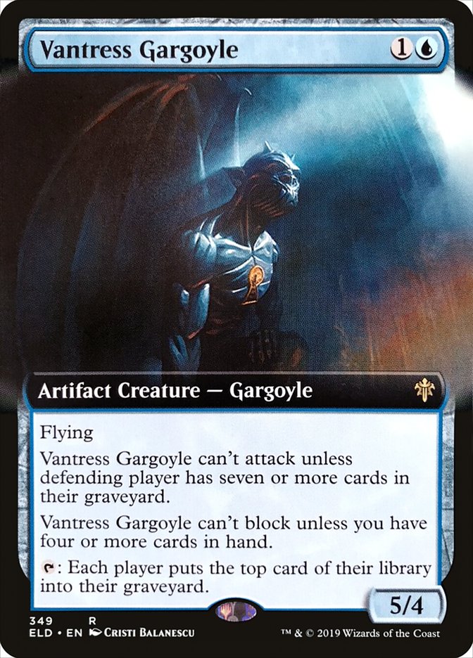 Vantress Gargoyle (Extended Art) [Throne of Eldraine] | Cards and Coasters CA