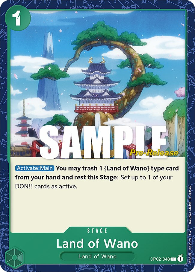 Land of Wano [Paramount War Pre-Release Cards] | Cards and Coasters CA