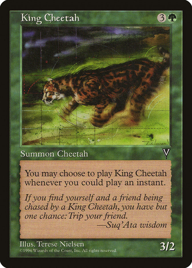King Cheetah [Visions] | Cards and Coasters CA