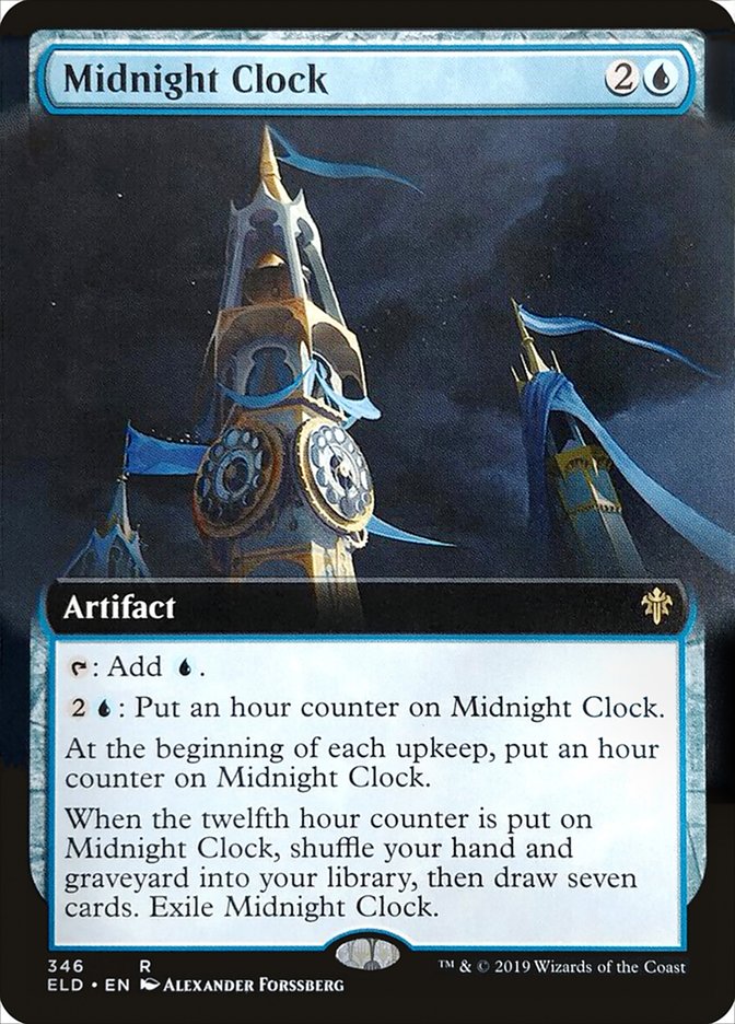 Midnight Clock (Extended Art) [Throne of Eldraine] | Cards and Coasters CA