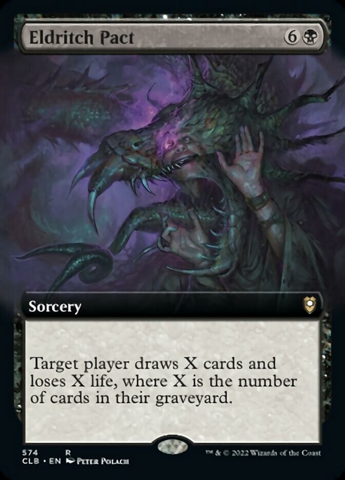 Eldritch Pact (Extended Art) [Commander Legends: Battle for Baldur's Gate] | Cards and Coasters CA