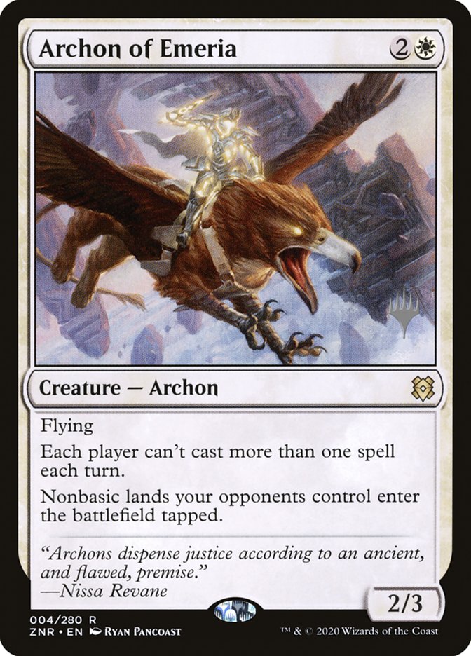 Archon of Emeria (Promo Pack) [Zendikar Rising Promos] | Cards and Coasters CA