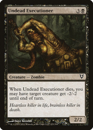 Undead Executioner [Avacyn Restored] | Cards and Coasters CA