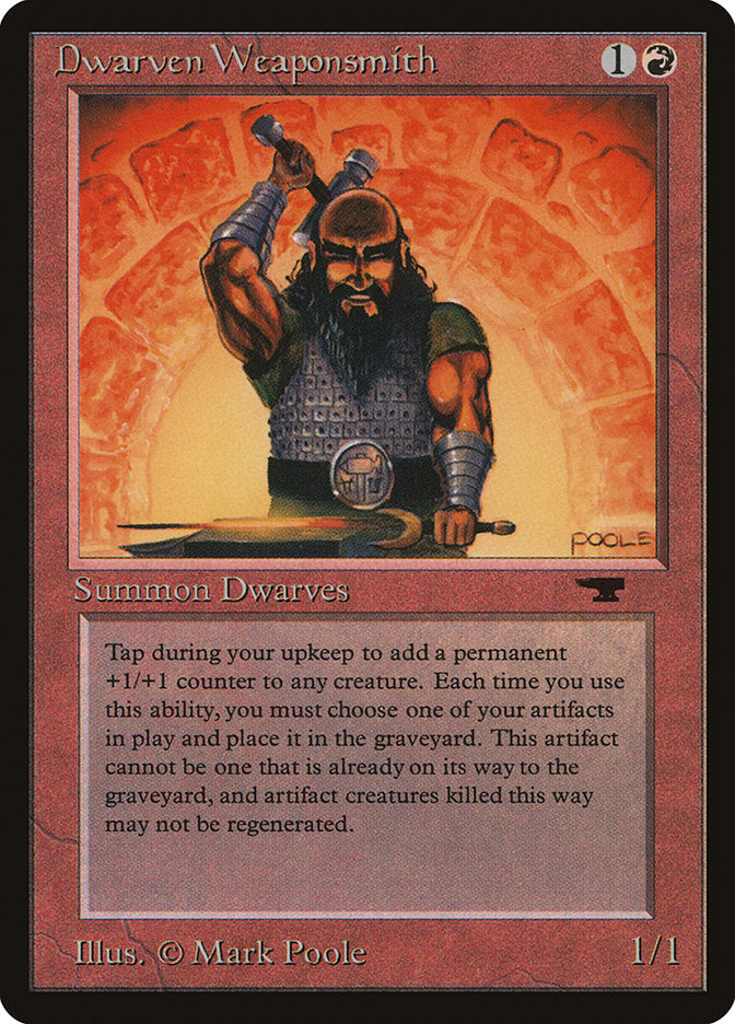 Dwarven Weaponsmith [Antiquities] | Cards and Coasters CA
