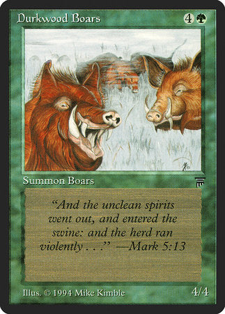 Durkwood Boars [Legends] | Cards and Coasters CA
