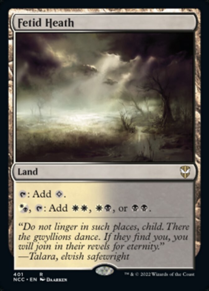 Fetid Heath [Streets of New Capenna Commander] | Cards and Coasters CA