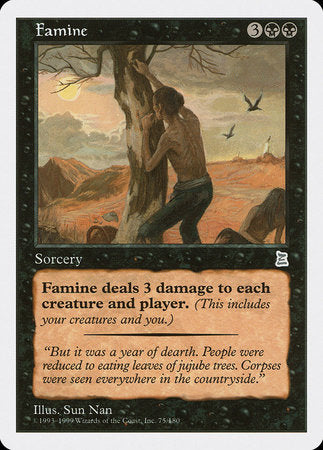 Famine [Portal Three Kingdoms] | Cards and Coasters CA
